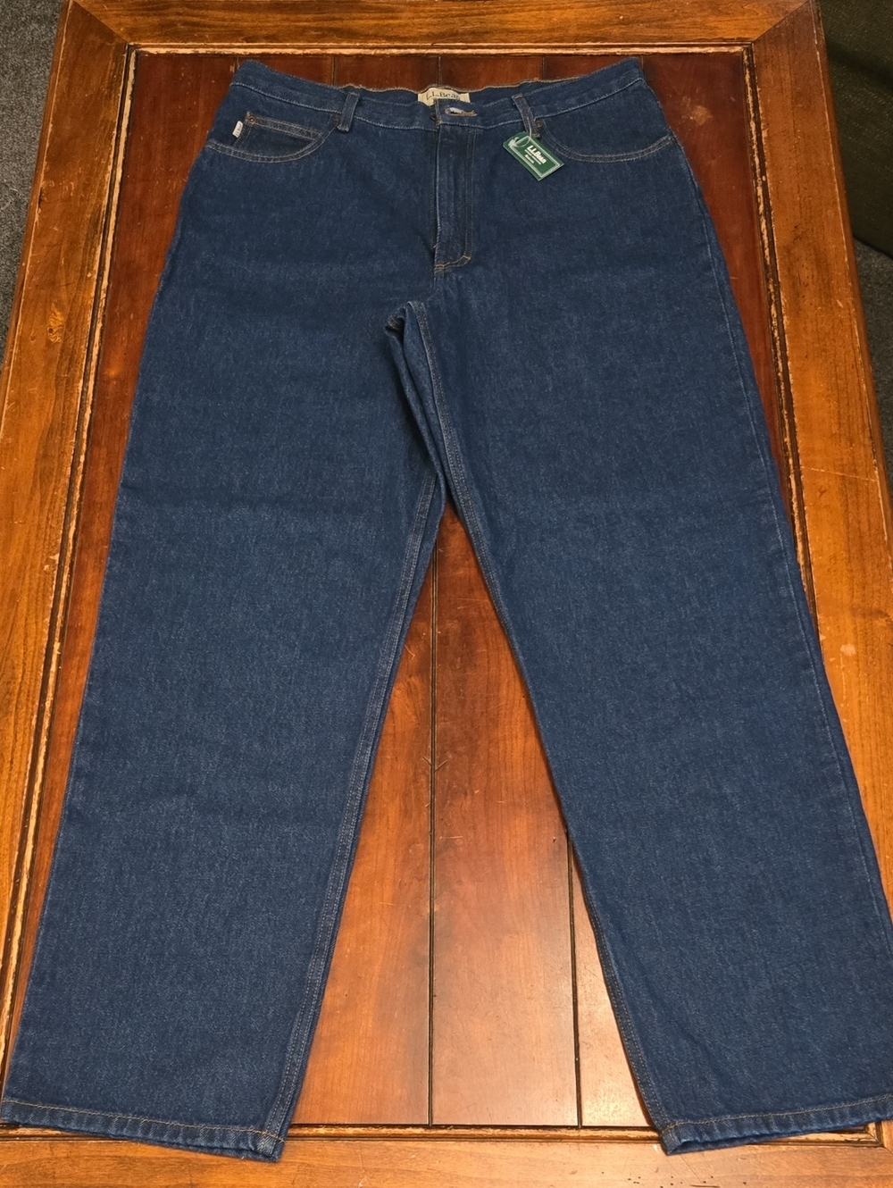 L.L. Bean Men's Navy Blue Relaxed Jeans